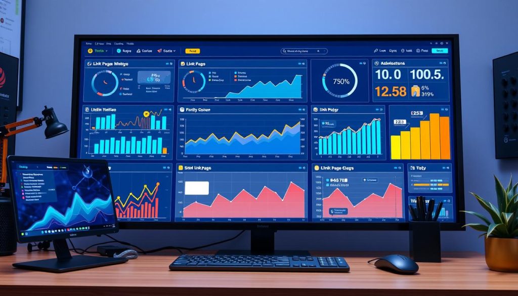 Link page metrics analysis