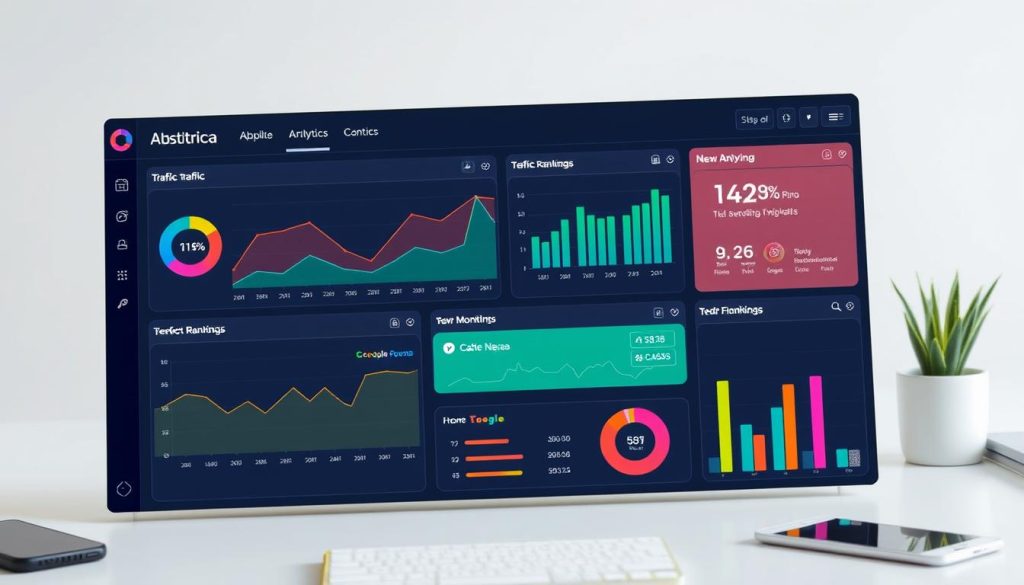 SEO monitoring dashboard